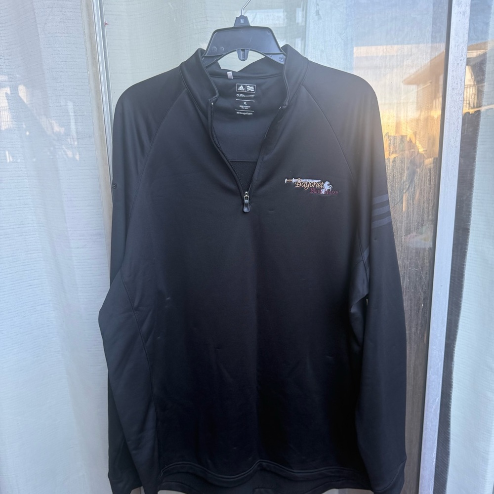 Men's black Adidas bayonet black horse western states council sweater pullover